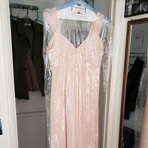 LULUS MAKE ME MOVE BLUSH PINK MAXI DRESS (Medium)